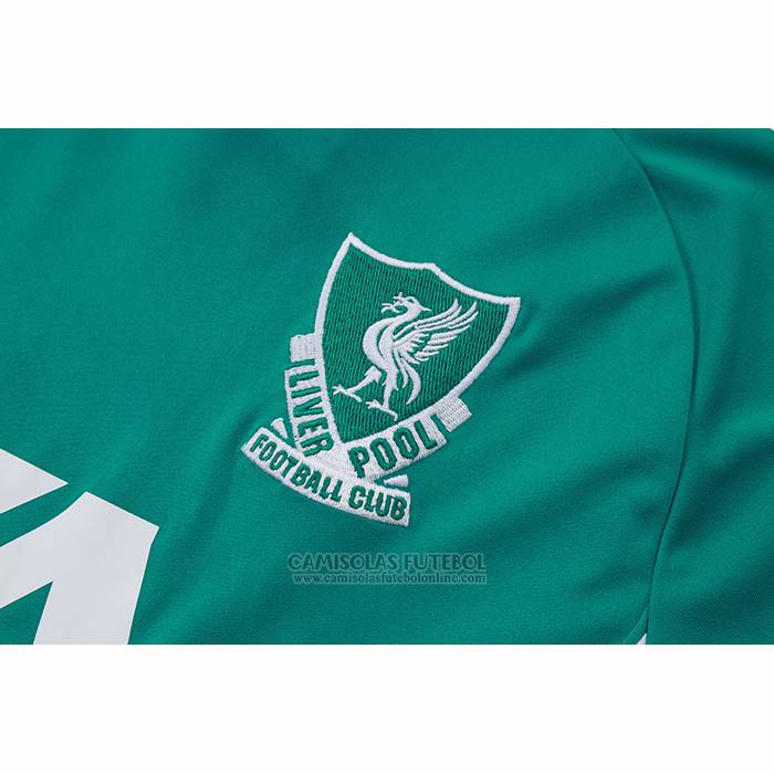 Fato de Treino Liverpool Manga Curta 2025-2026 Verde - Calcas Curta